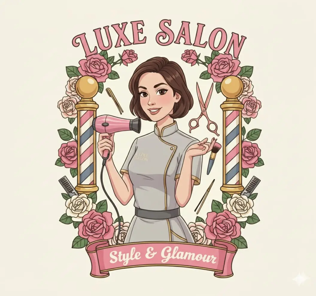 Luxe Salon Illustration